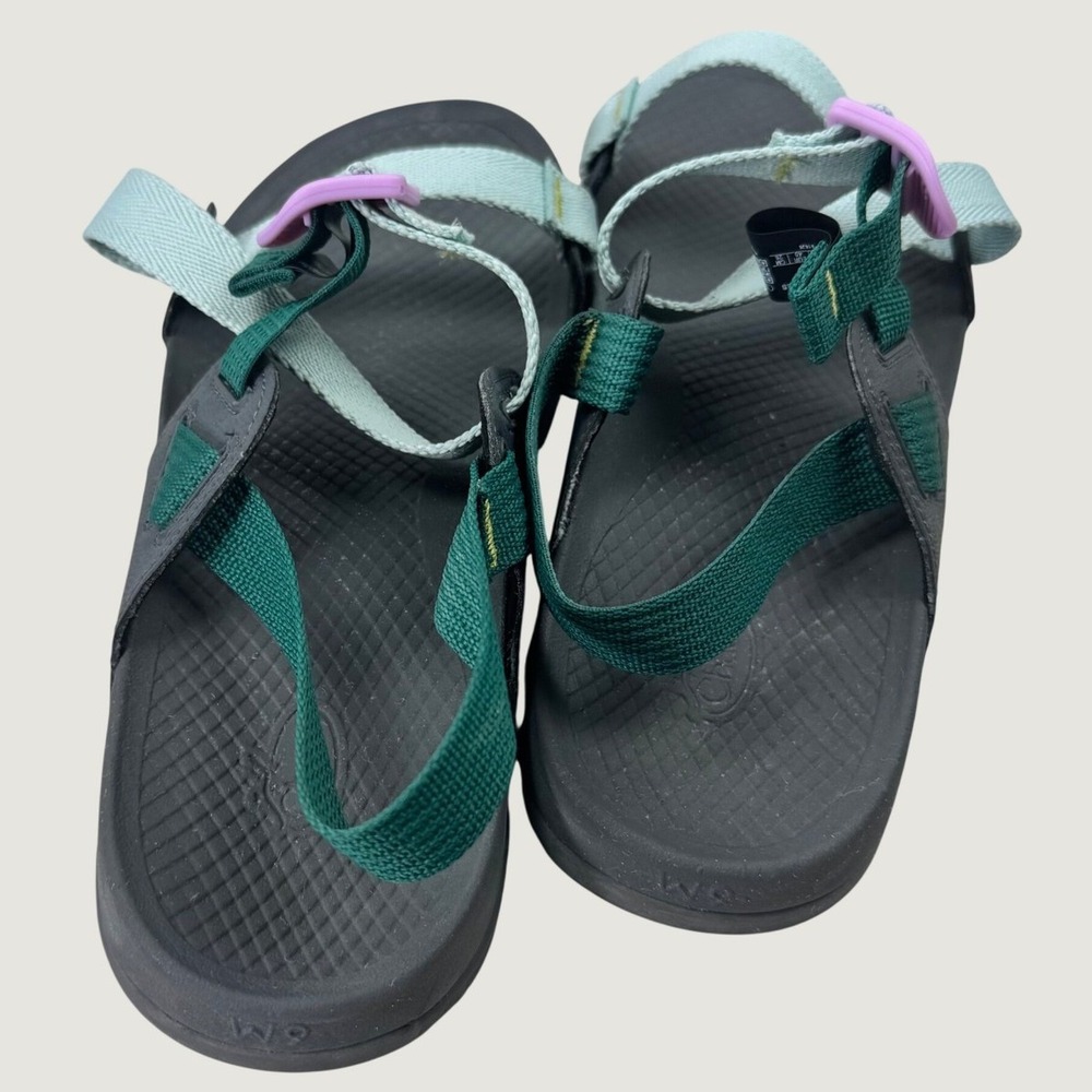 Chaco Lowdown Strappy Sandals Womens 9 Mint Teal Pink Buckle Hiking Gorpcore - Picture 5 of 12